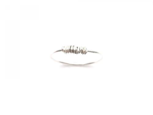 Silver Wrapped Wire Ring