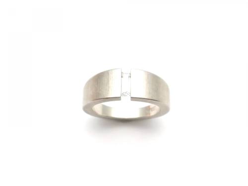 Silver Heavy CZ Ring