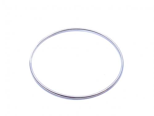 Silver Plain Full Bangle