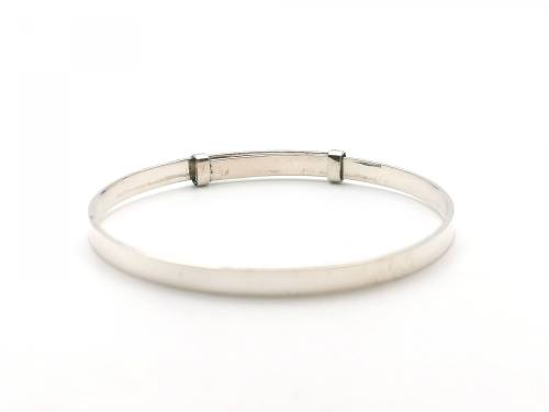 Silver Baby Plain Expandable Bangle