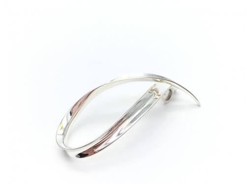 Silver Ribbon Bow Pendant