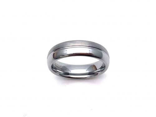 Tungsten Carbide Ring With Groove 6mm