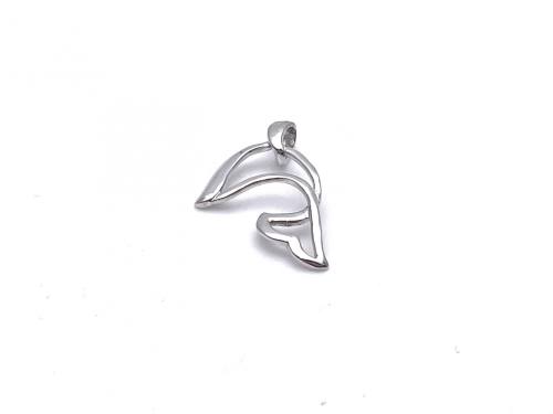Silver Dolphin Pendant 28x15mm