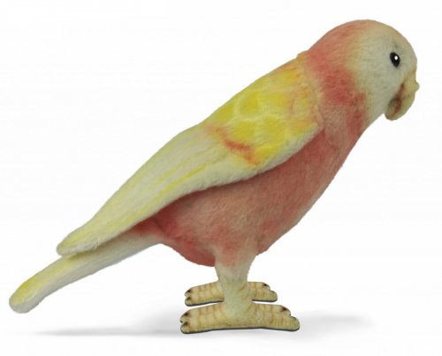 Soft Toy Bird, Bourkes Parrot by Hansa (14cm.L) 7637