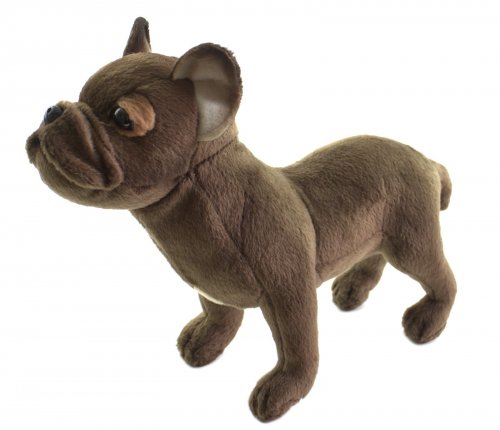 Soft Toy Dog, French Bulldog by Hansa (26cm.L) 6594