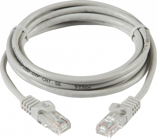 Knightsbridge 3m UTP CAT5e Networking Cable - Grey - (NETC53M)