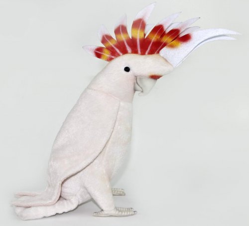 Soft Toy Bird, Major Mitchells Cockatoo by Hansa (32cm.H) 7641
