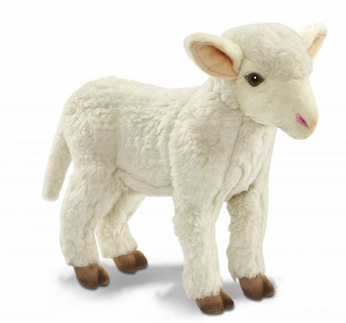 Soft Toy Lamb White Standing by Hansa (28cm) 6562
