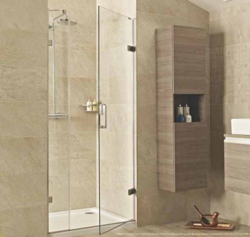 Roman Liberty 10mm Hinged Door with One In-Line Panel 760mm (Alcove Fitting)