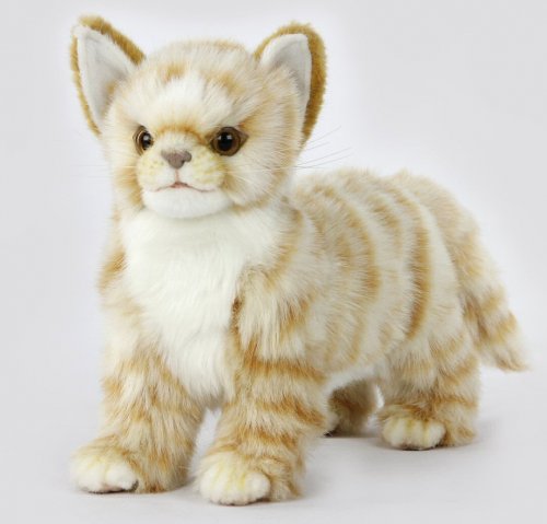 Soft Toy Cat, Ginger Kitten by Hansa (22cm.L) 7224