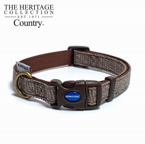 Ancol Herringbone Adjustable Dog Collar - Medium