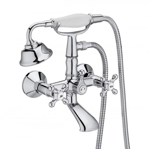 Roca Carmen Twin Lever Wall Mounted Bath-Shower Mixer