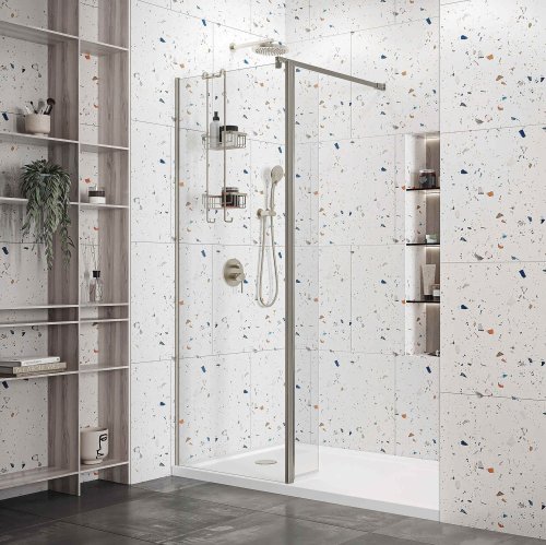 Roman Haven Select 700mm Wetroom Panel (8mm) - Gunmetal
