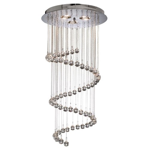Searchlight Hallway Chrome Ftg-Xtal Balls