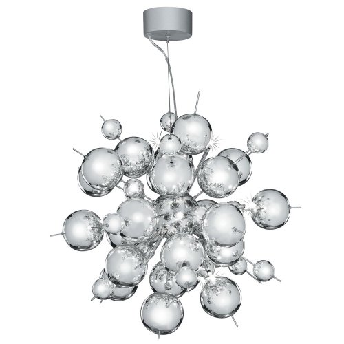 Searchlight Molecule 12Lt Chrome Pendant With Cc Balls