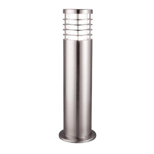 Searchlight Louvre Outdoor-1Lt Outdoor Post(Height 45Cm),Stainless Steel,Clear Polycarbonate