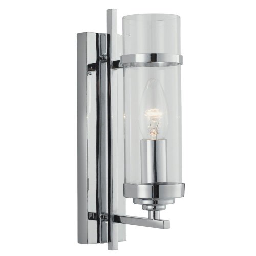 Searchlight Milo Cc 1Lt Wb-Cl Glass Cylinder Shade