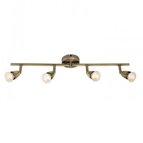 Saxby Amalfi 4 Light Bar 50W Spot Light Antique Brass