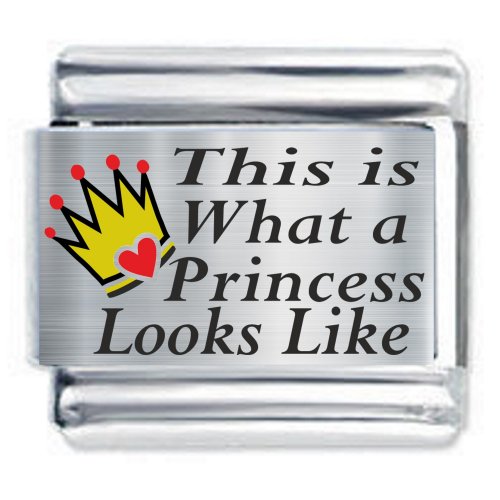 Colorev This is what a princess 9mm compatible Italian Charm