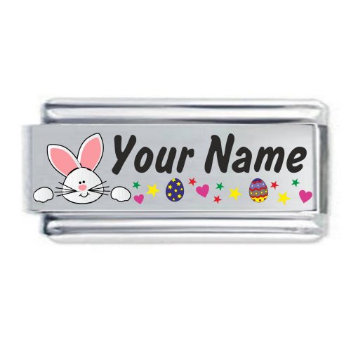 COLOREV Superlink Custom Made Bunny Italian Charm - Any Name