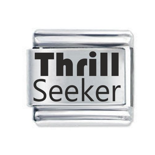 Daisy Charm - Etched Thrill Seeker * 9mm Classic Italian charm