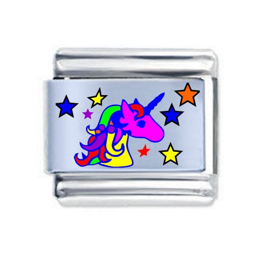 Colorev by Daisy Italian Charm - Colourful UNICORN & STARS