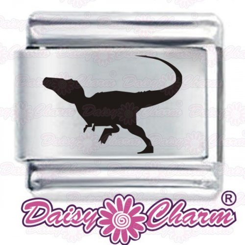 Tyrannosaurus Etched Italian Charm