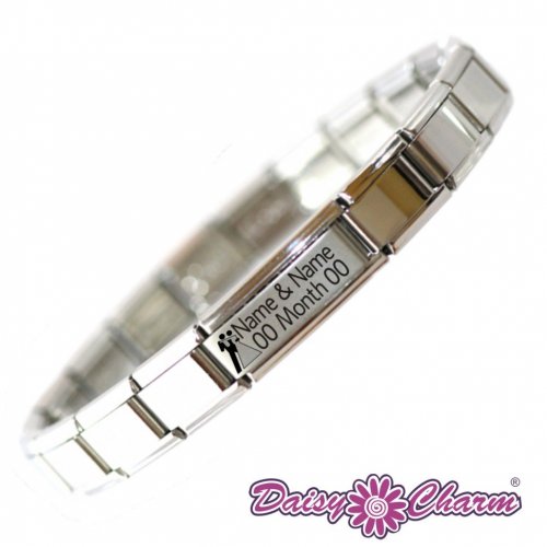 Personalised Wedding Charm Bracelet.
