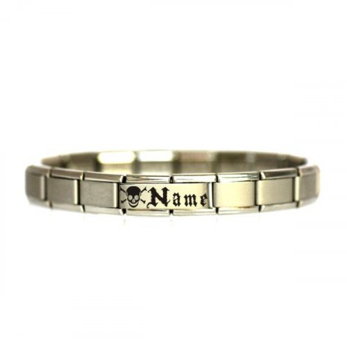 Personalised Pirate Names Charm Bracelet.
