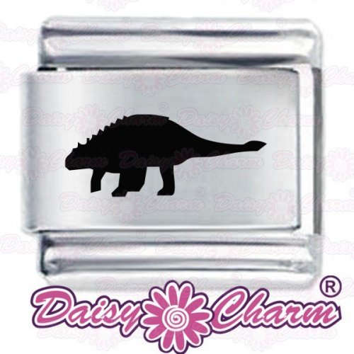 Pinacosaurus Etched Italian Charm