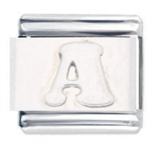 Letter A Stainless Steel La Cima Italian Charm