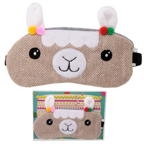 Alpaca Brown Tweed Eye Mask