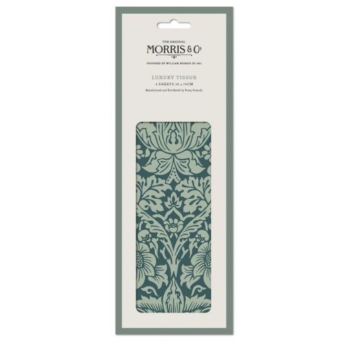 Strawberry Thief Green Luxury Tissue Paper - Morris & Co