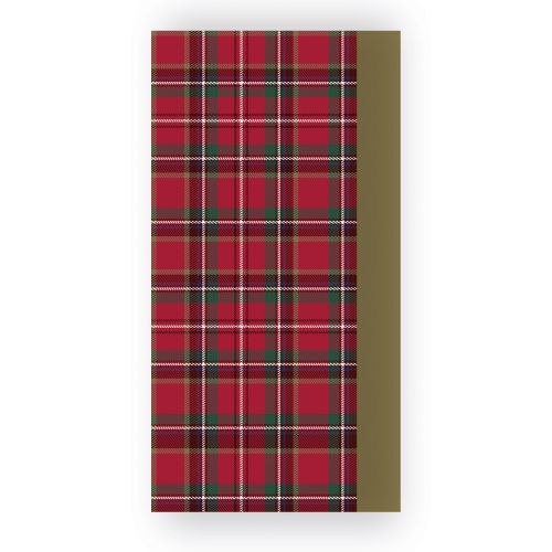 Christmas Tartan Gold Tissue Paper - 8 sheets - Eurowrap