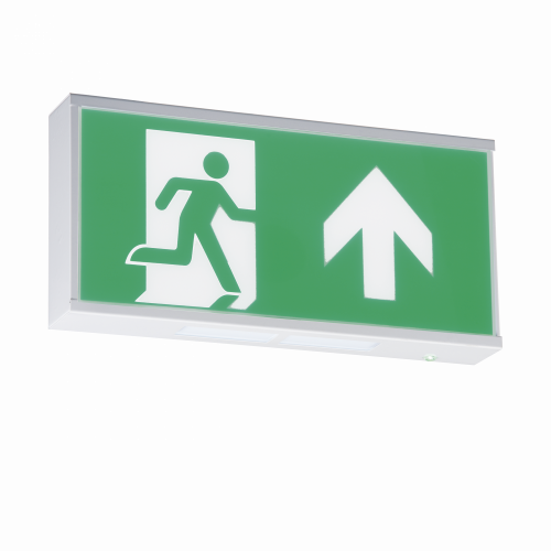 Knightsbridge 230V IP20 Wall Mounted LED Emergency Exit sign (maintained/non-maintained) (EMRUN)