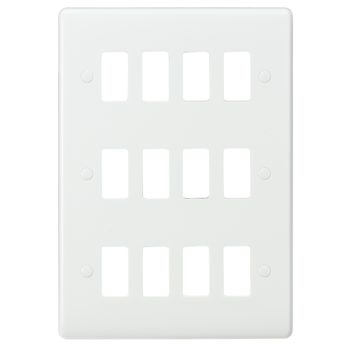 Knightsbridge Curved edge 12G grid faceplate (CUG12)