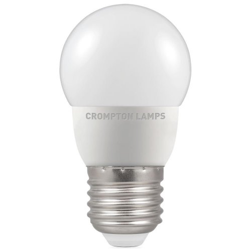 Crompton LED Round Thermal Plastic  Dimmable  5.5W 2700K  ES-E27 (13575)