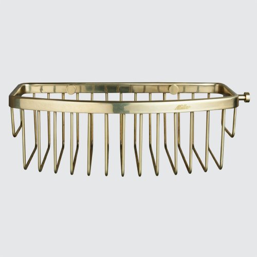 Miller Classic D Shaped Basket - Polished Brass