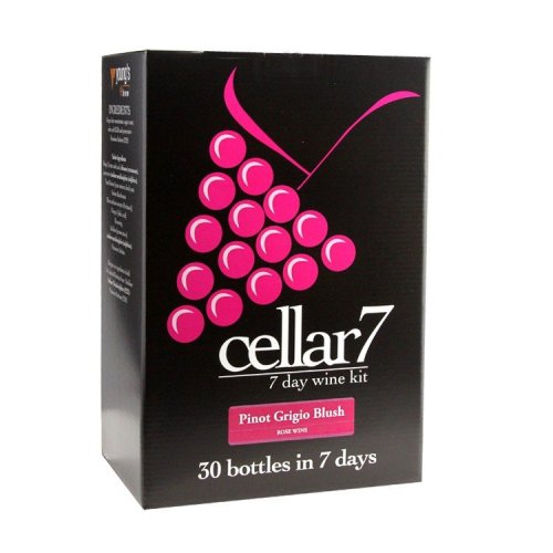 Cellar 7 Pinot Grigio Blush Rose Wine Kit - 30 bottles