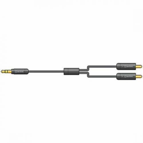 Av:link 112.134 Precision 3.5mm Stereo Jack Plug to Two RCA Plugs Lead - Black