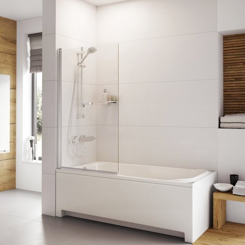 Roman Embrace Standard Bath Screen - Chrome