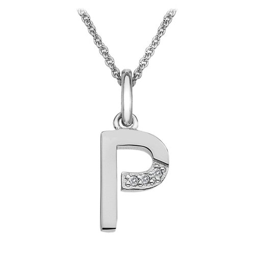 Hot Diamonds Silver Diamond set Initial P Pendant