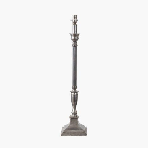 Pacific Lifestyle Canterbury Antique Silver Metal Table Lamp Base