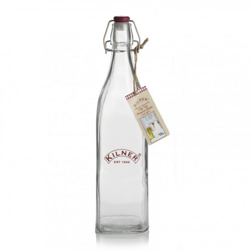Kilner Clip Top Square Bottle 1lt