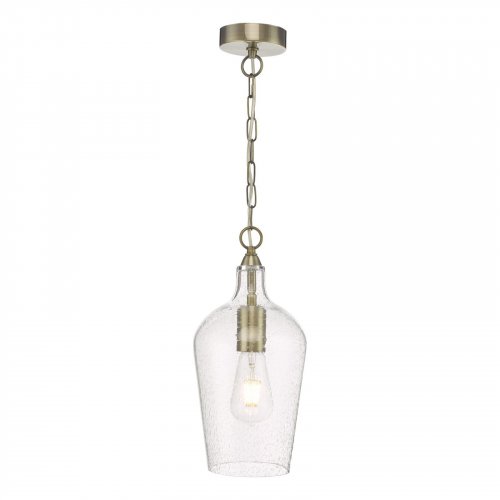 Nida Pendant Antique Brass Glass