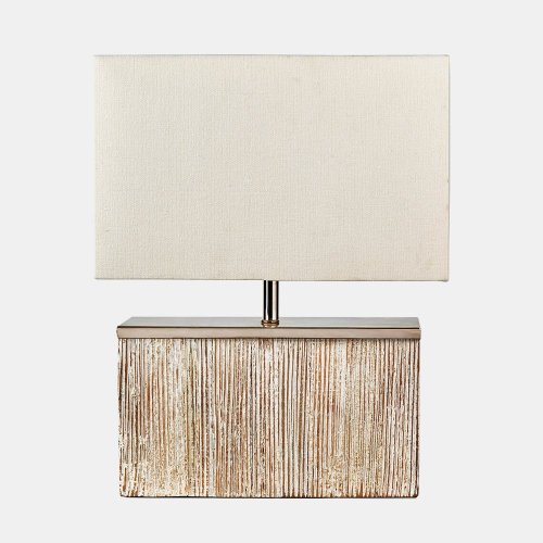 Pacific Lifestyle Hampton White Wash Wood Table Lamp