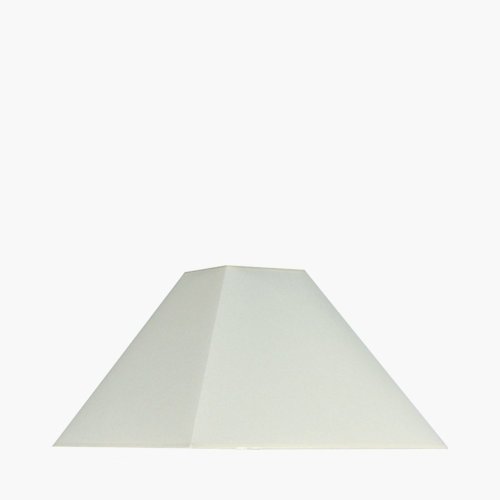 Pacific Lifestyle Pyramid Cotton Tapered Square Lampshade 30cm - Cream