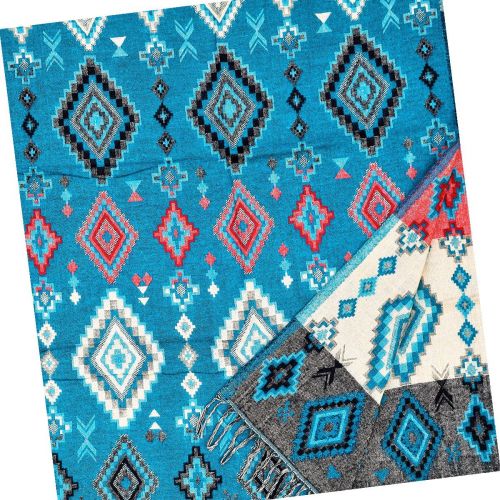 New diamond shawl - teal