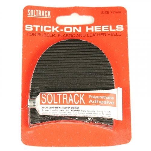 Soltrack DIY Rubber Heels 77mm 3 Inch Black