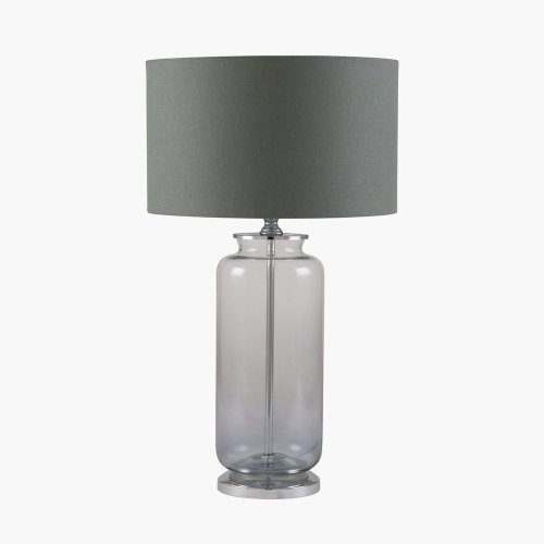 Pacific Lifestyle Vivienne Ombre Glass Table Lamp - Grey